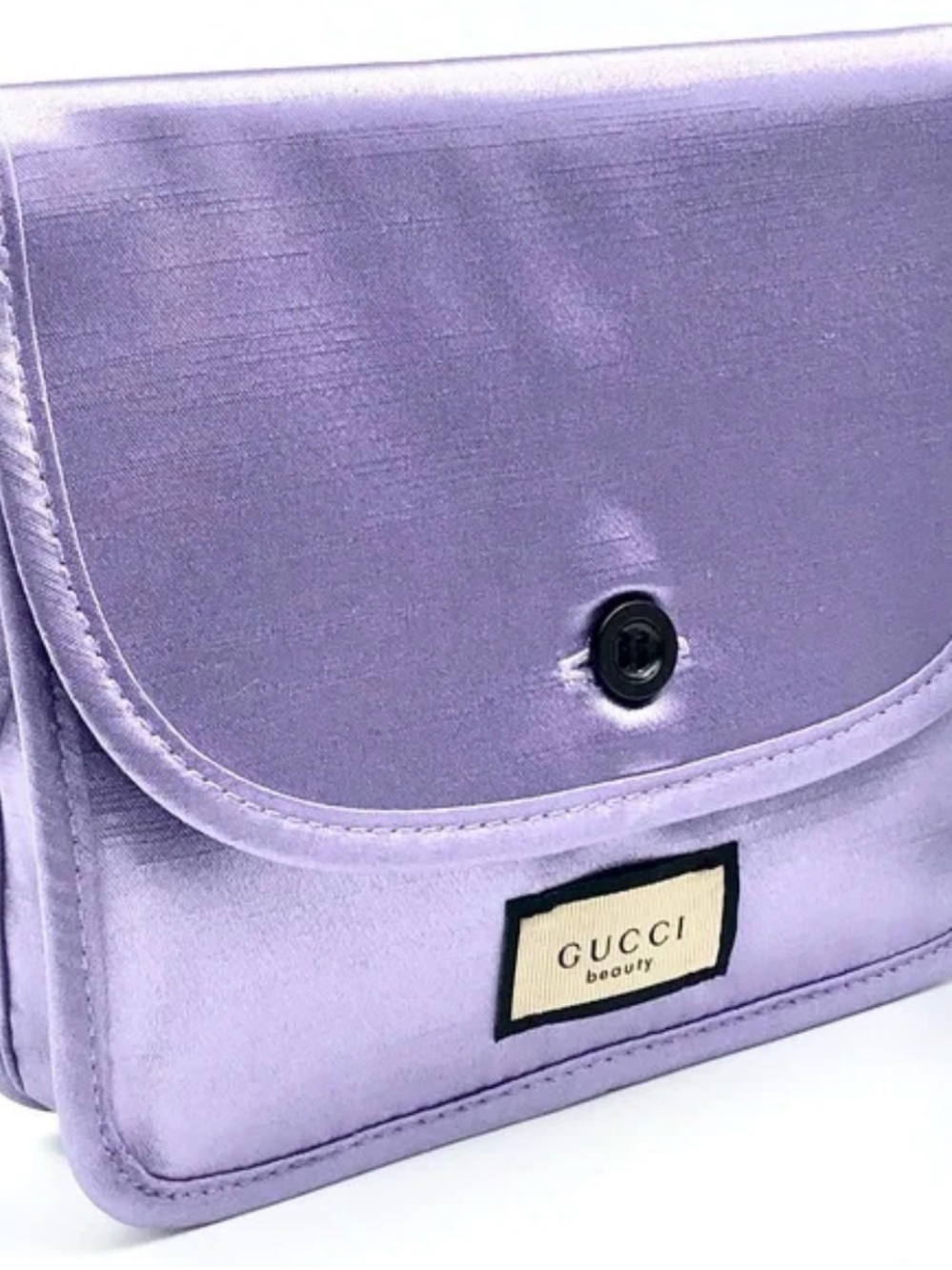 GUCCI /// Gucci Beauty Limited Edition Bag - Lilac Satin Cosmetic Pouch